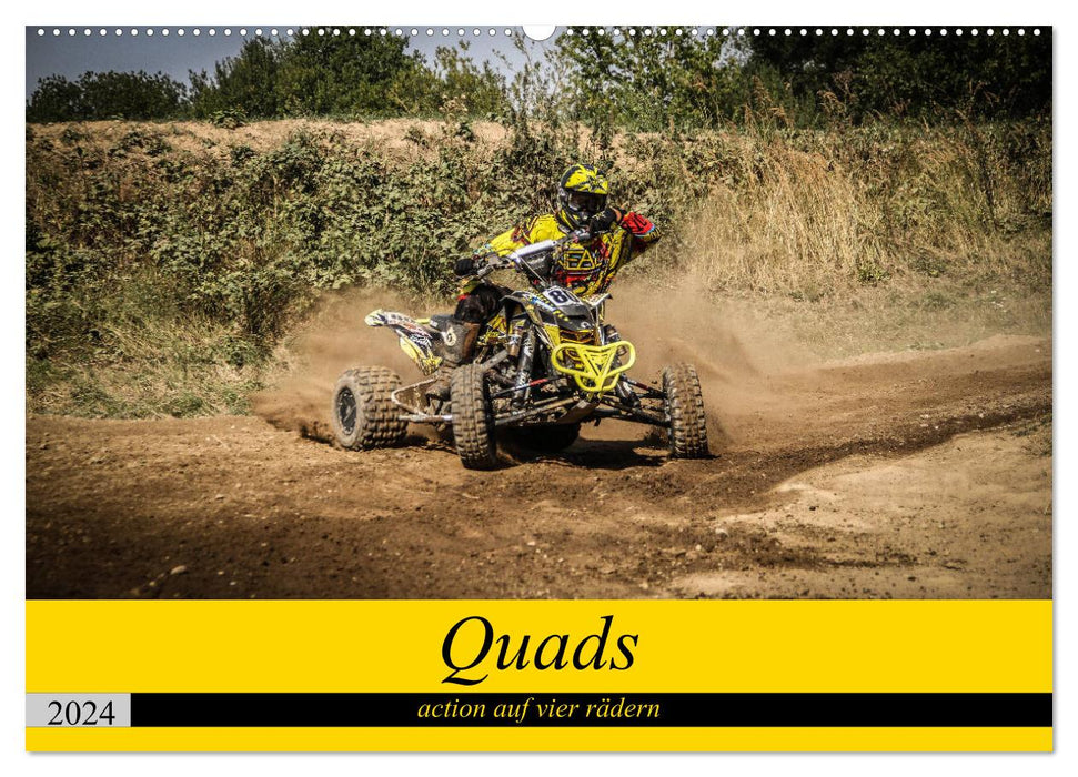 Quad`s action on four wheels (CALVENDO wall calendar 2024) 