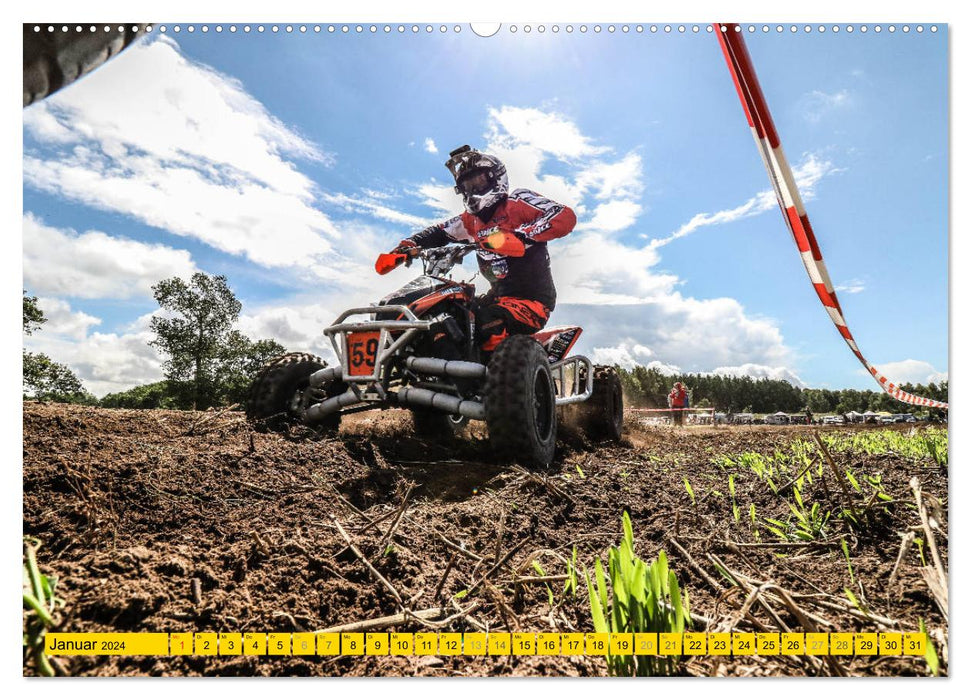 Quad`s action on four wheels (CALVENDO wall calendar 2024) 