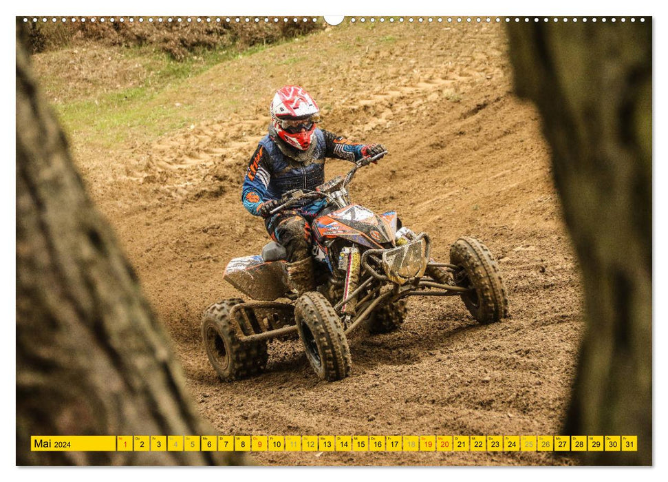 Quad`s action on four wheels (CALVENDO wall calendar 2024) 