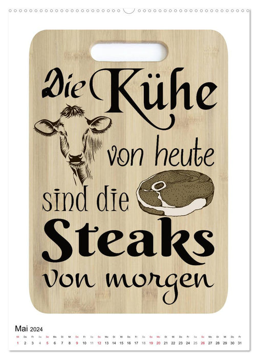 Butcher sayings (CALVENDO wall calendar 2024) 