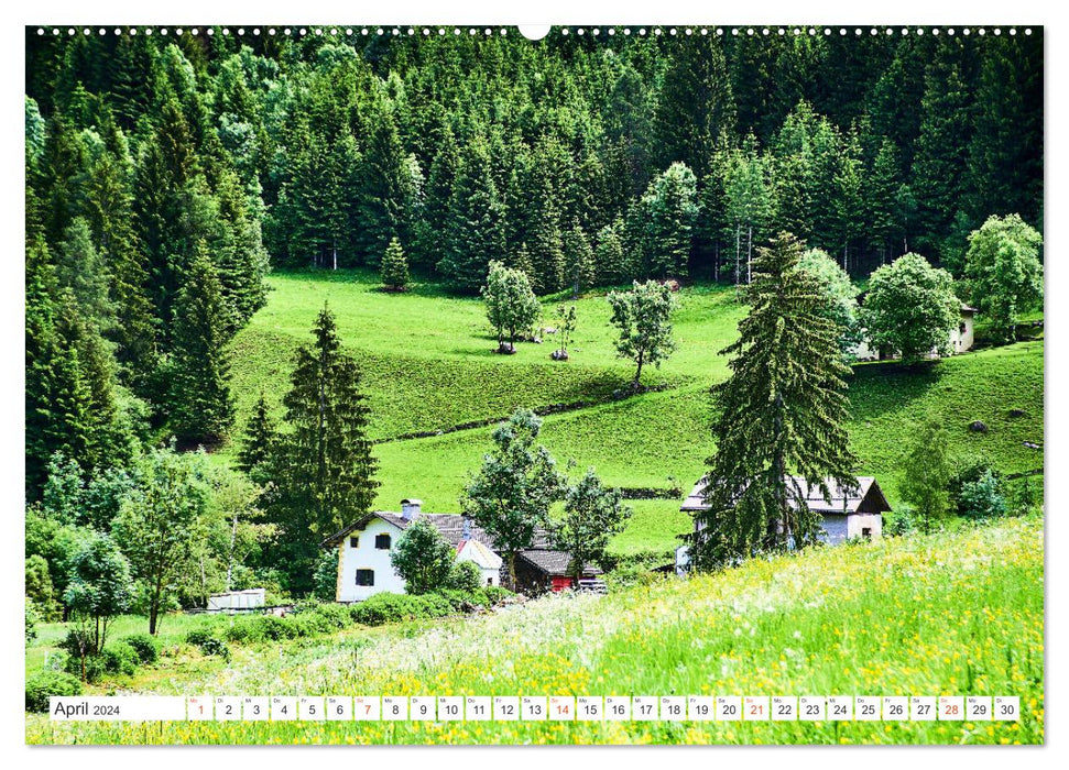 Wege durch die Alpen (CALVENDO Premium Wandkalender 2024)