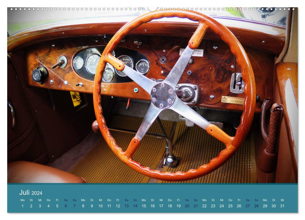 Bugatti - fahrende Kunstwerke (CALVENDO Premium Wandkalender 2024)