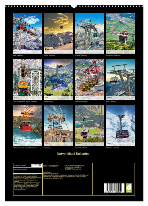 Thrill Cable Car (CALVENDO Premium Wall Calendar 2024) 