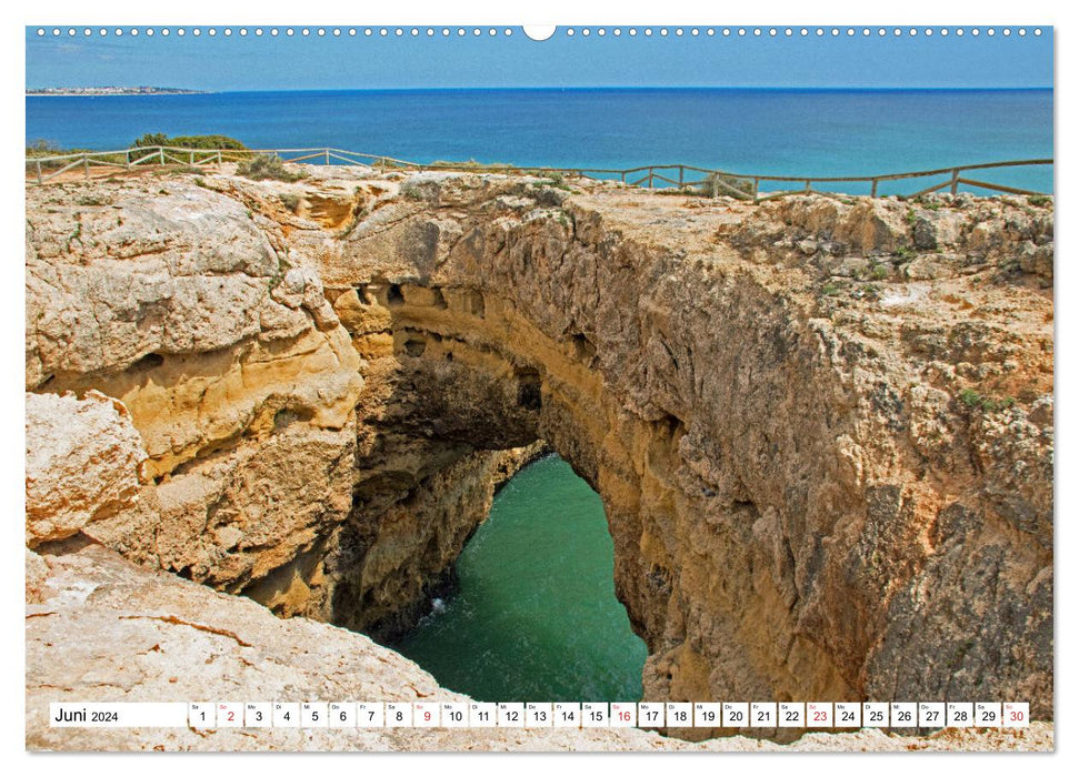 Portugal - Die Algarve vom Cabo de Sao Vicente bis Tavira (CALVENDO Premium Wandkalender 2024)