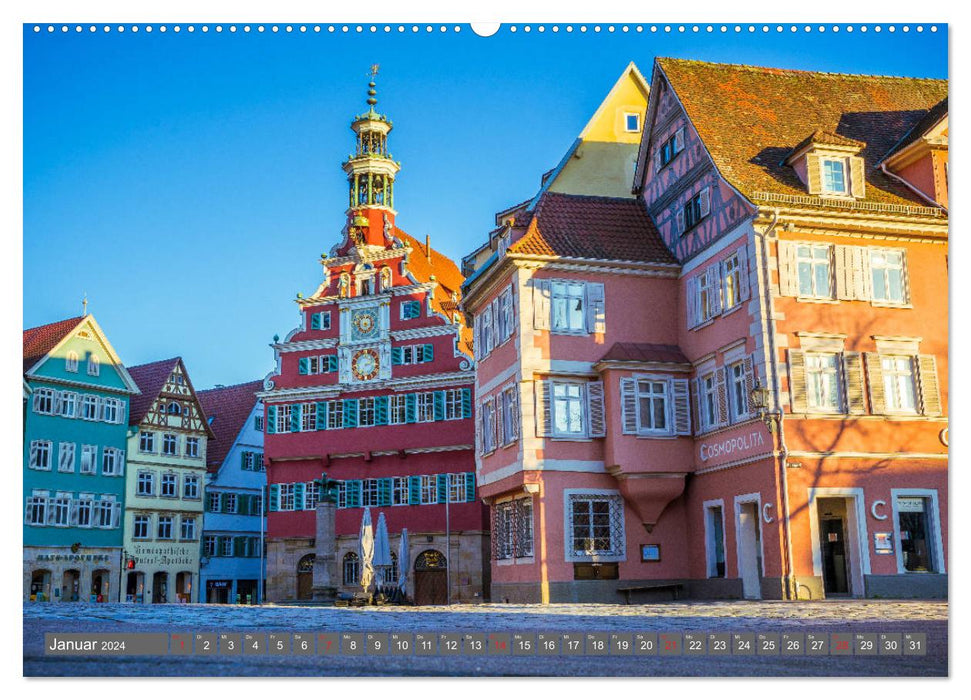 Historisches Esslingen am Neckar 2024 (CALVENDO Premium Wandkalender 2024)