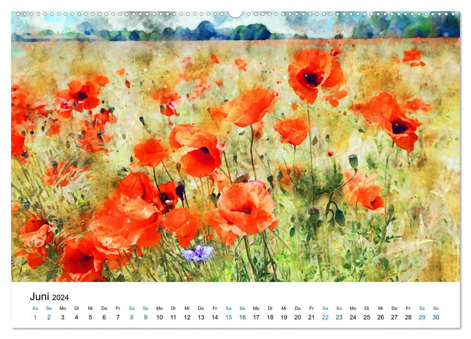 Havelland in watercolor (CALVENDO Premium Wall Calendar 2024) 