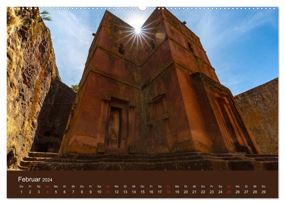 Ethiopia Landscapes of Contrasts (CALVENDO Premium Wall Calendar 2024) 