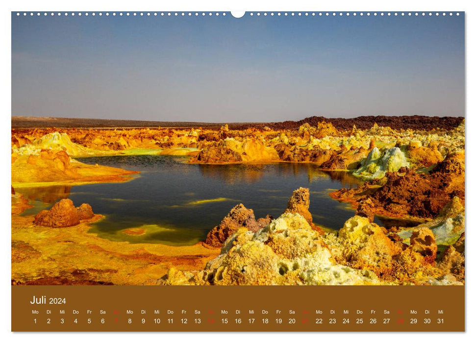 Äthiopien Landschaften der Gegensätze (CALVENDO Premium Wandkalender 2024)