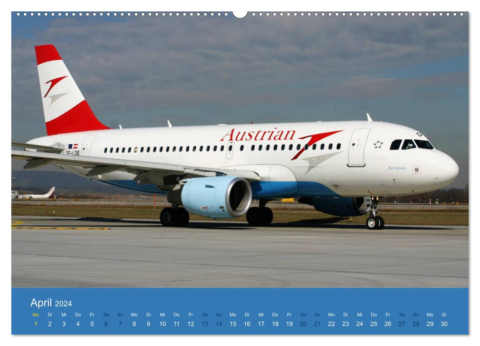 Airbus Airliners (CALVENDO Wandkalender 2024)