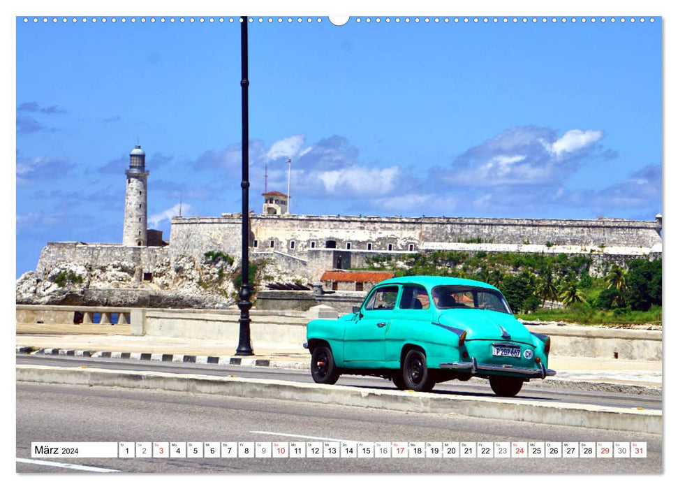 SKODA IN KUBA - Oldtimer der CSSR (CALVENDO Premium Wandkalender 2024)