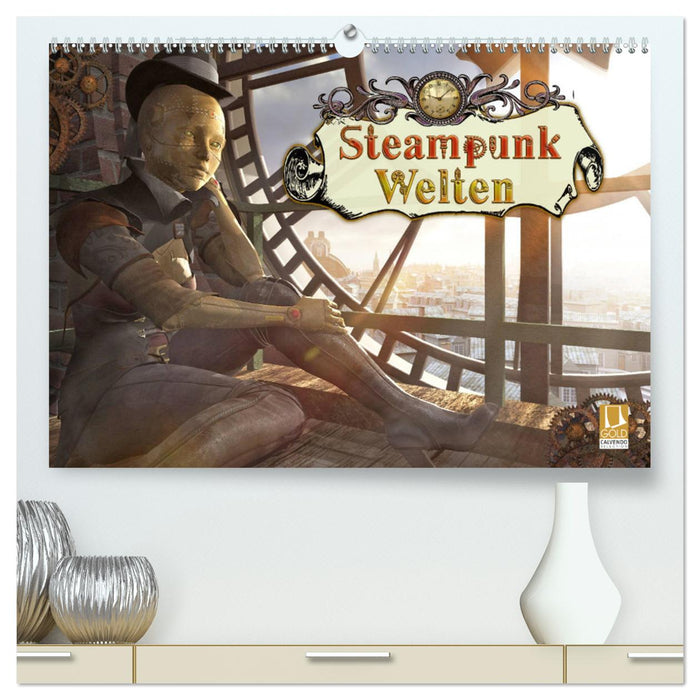 Steampunk Welten (CALVENDO Premium Wandkalender 2024)