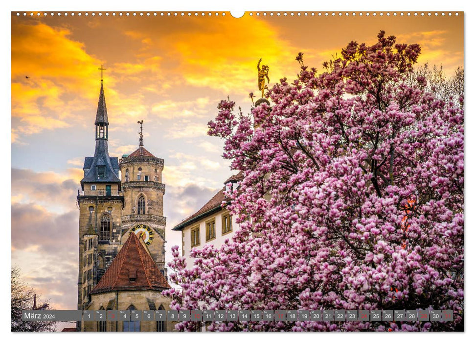 Historical Stuttgart 2024 (CALVENDO Premium Wall Calendar 2024) 