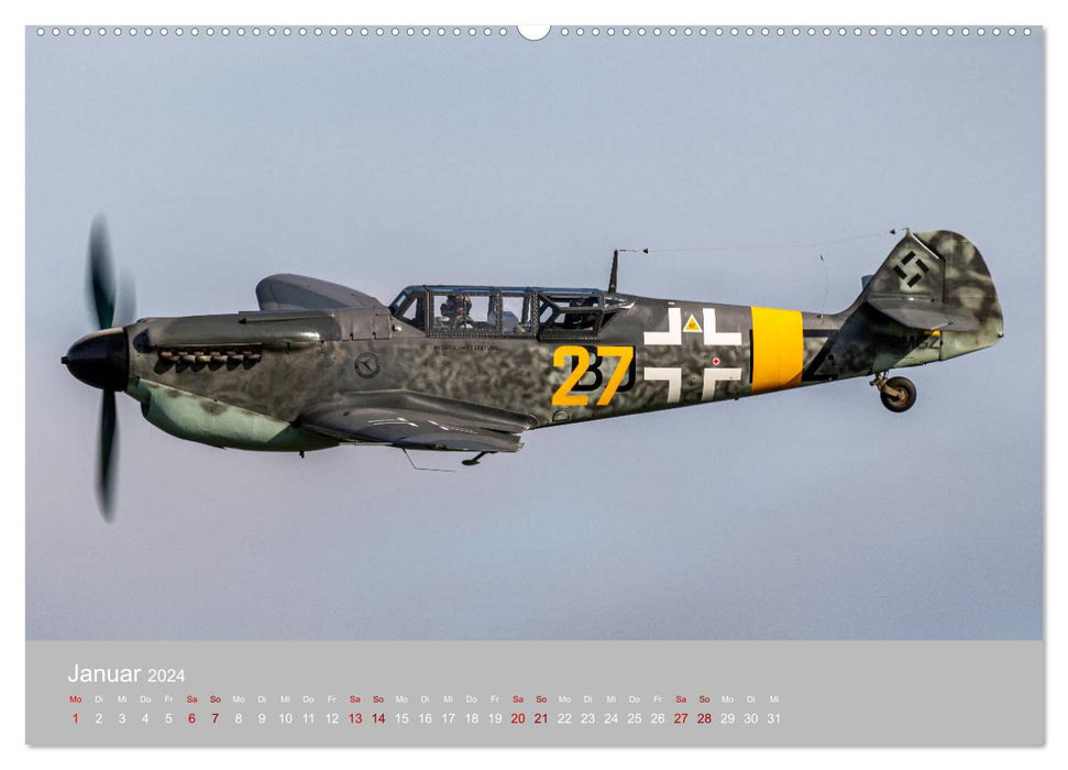 Flying Legends - Warbirds (CALVENDO Premium Wall Calendar 2024) 