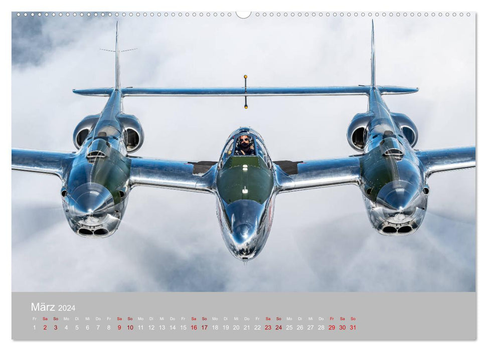 Fliegende Legenden - Warbirds (CALVENDO Premium Wandkalender 2024)