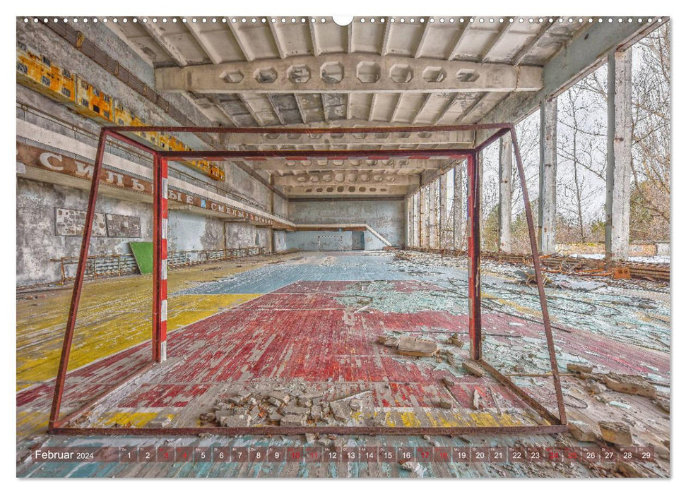 Chernobyl - Pripyat - The radioactive ghost town (CALVENDO Premium Wall Calendar 2024) 