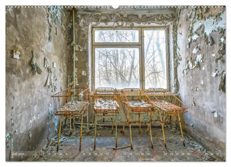 Tschernobyl - Prypjat - Die radioaktive Geisterstadt (CALVENDO Premium Wandkalender 2024)