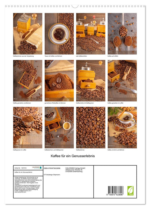 Kaffee für ein Genusserlebnis (CALVENDO Premium Wandkalender 2024)
