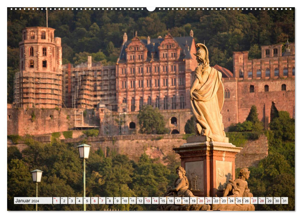 Heidelberg - Baden-Württemberg (CALVENDO Premium Wall Calendar 2024) 