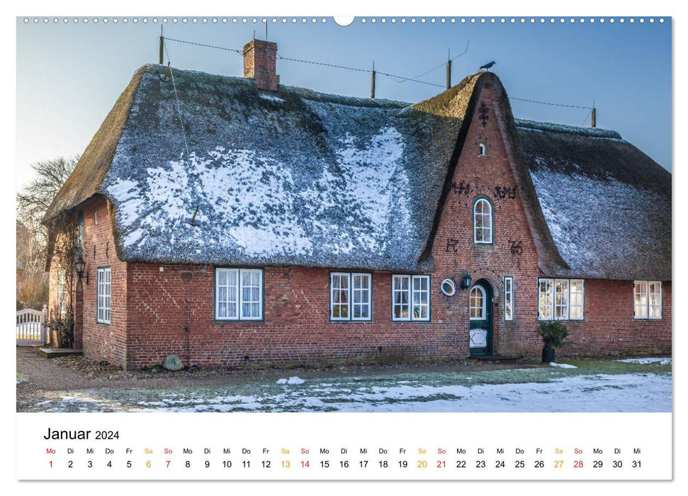 Sylter Frisian Houses (CALVENDO Premium Wall Calendar 2024) 