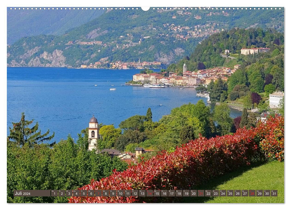 Lago di Como - Italian flair in the Alps (CALVENDO Premium Wall Calendar 2024) 