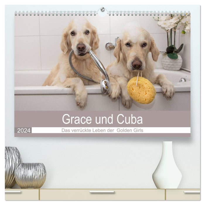 Grace and Cuba - The crazy lives of the Golden Girls (CALVENDO Premium Wall Calendar 2024) 