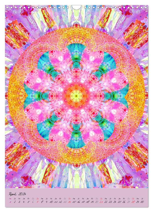 Blühende Mandalas (CALVENDO Wandkalender 2024)