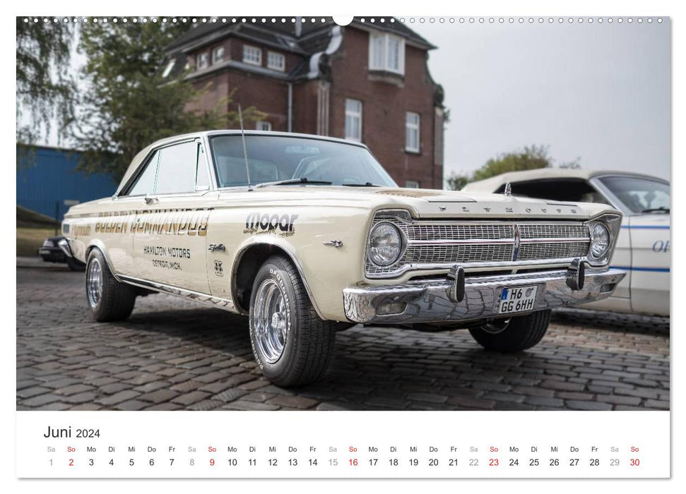 Amerikanische Oldtimer - Vintage US Cars auf Hamburgs Straßen (CALVENDO Premium Wandkalender 2024)