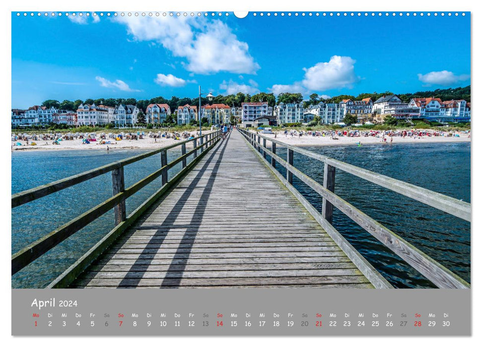 Küstenimpressionen von den Ostseeinseln Rügen und Usedom (CALVENDO Premium Wandkalender 2024)
