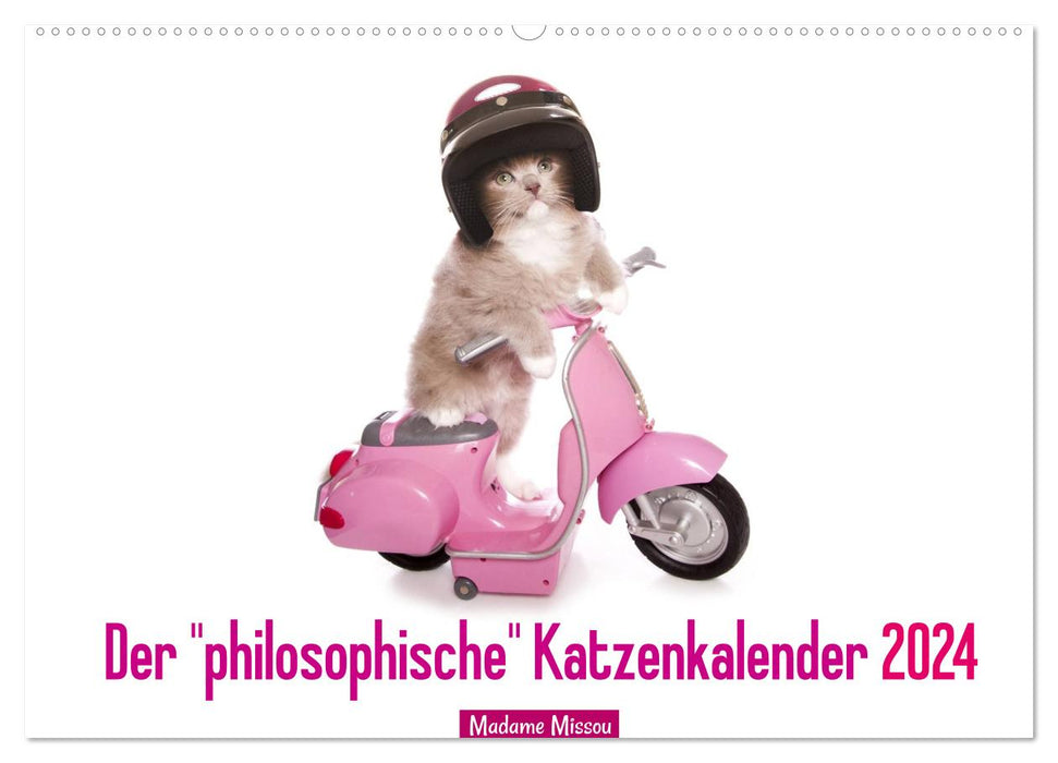 Der "philosophische" Katzenkalender 2024 (CALVENDO Wandkalender 2024)