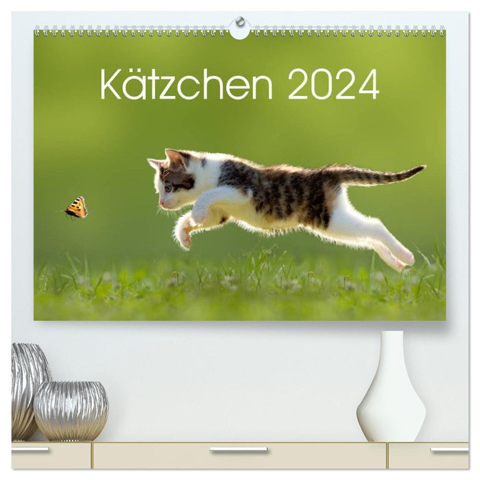 Chatons 2024 (Calendrier mural CALVENDO Premium 2024) 