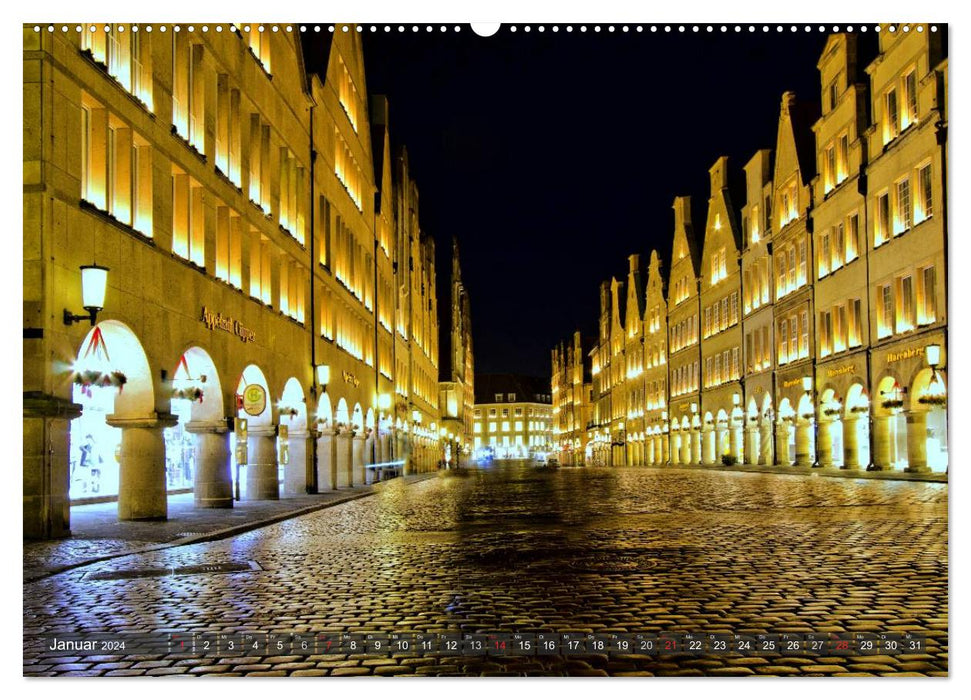 Münster - Historische Stadt mit jungem Gesicht (CALVENDO Wandkalender 2024)