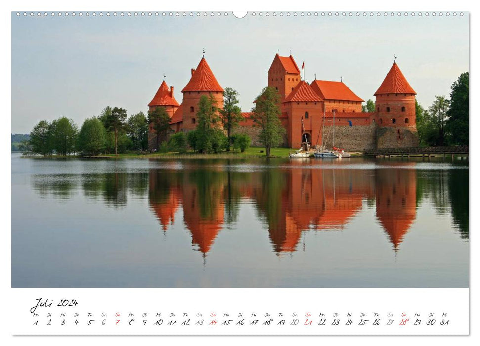 Lituanie et Lettonie (Calvendo Premium Wall Calendar 2024) 