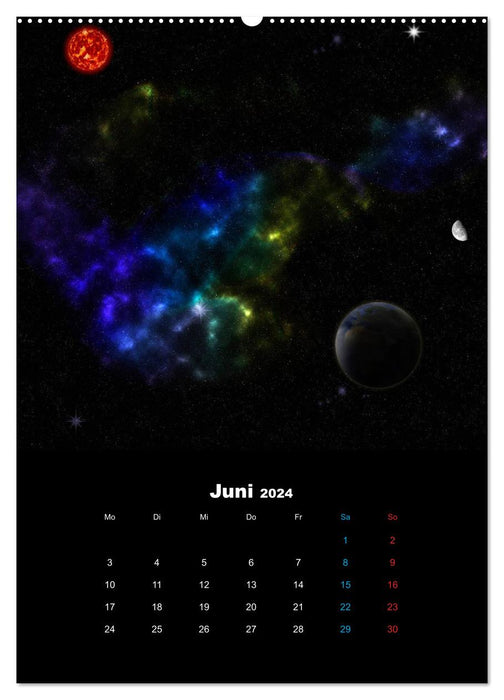 Im Weltraum (CALVENDO Wandkalender 2024)