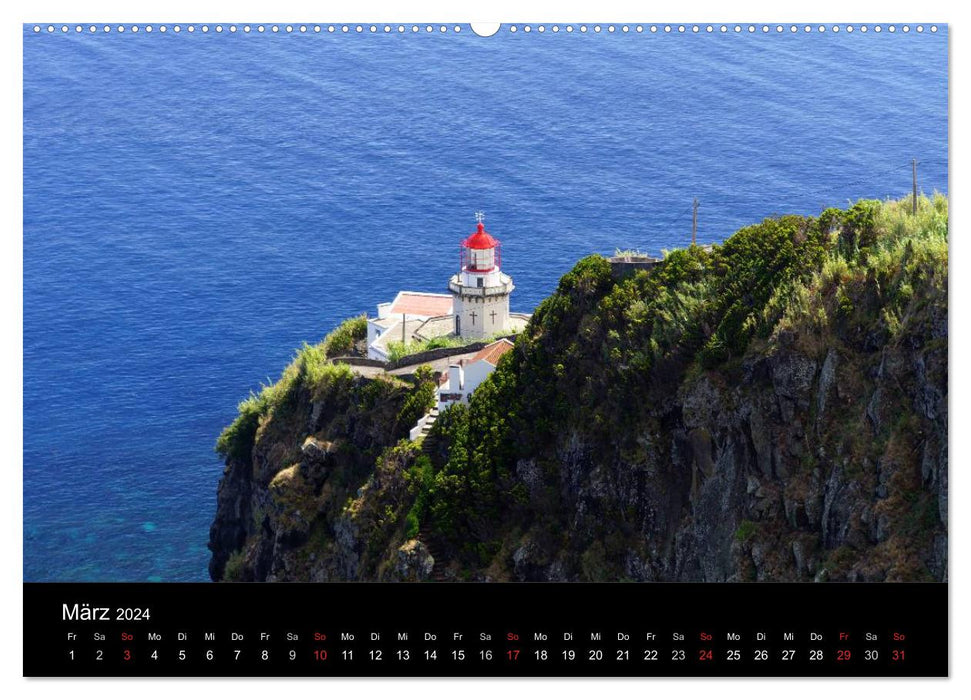 Açores - Une expérience nature (Calendrier mural CALVENDO Premium 2024) 