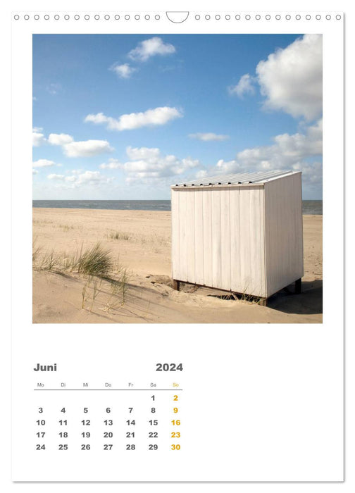 Hollands Strandparadies Zeeland (CALVENDO Wandkalender 2024)