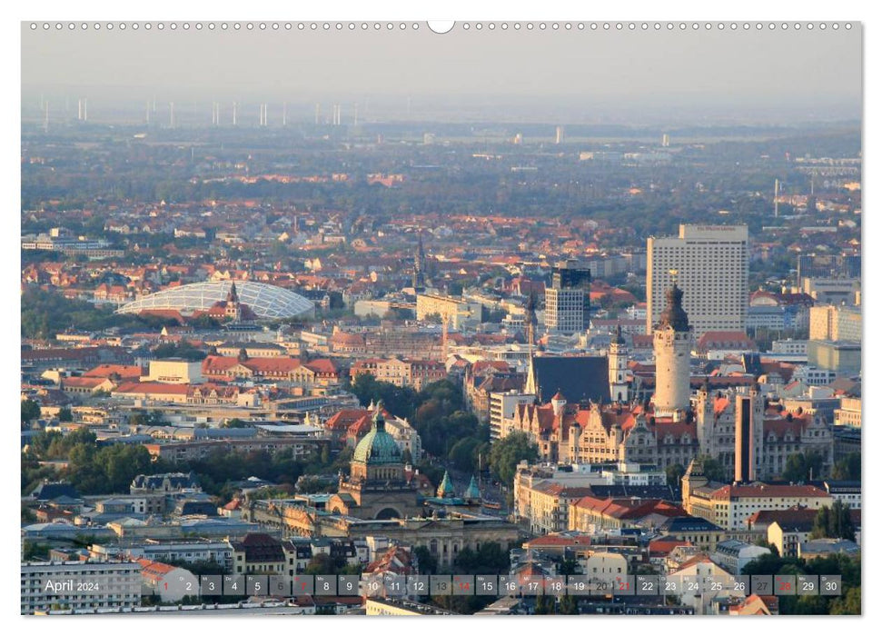 Über den Dächern von Leipzig (CALVENDO Wandkalender 2024)