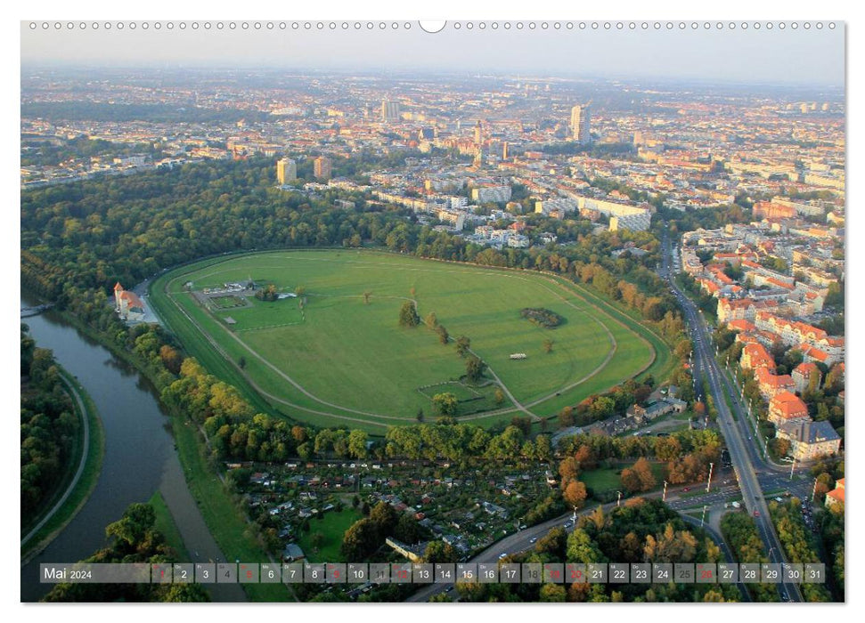 Über den Dächern von Leipzig (CALVENDO Wandkalender 2024)