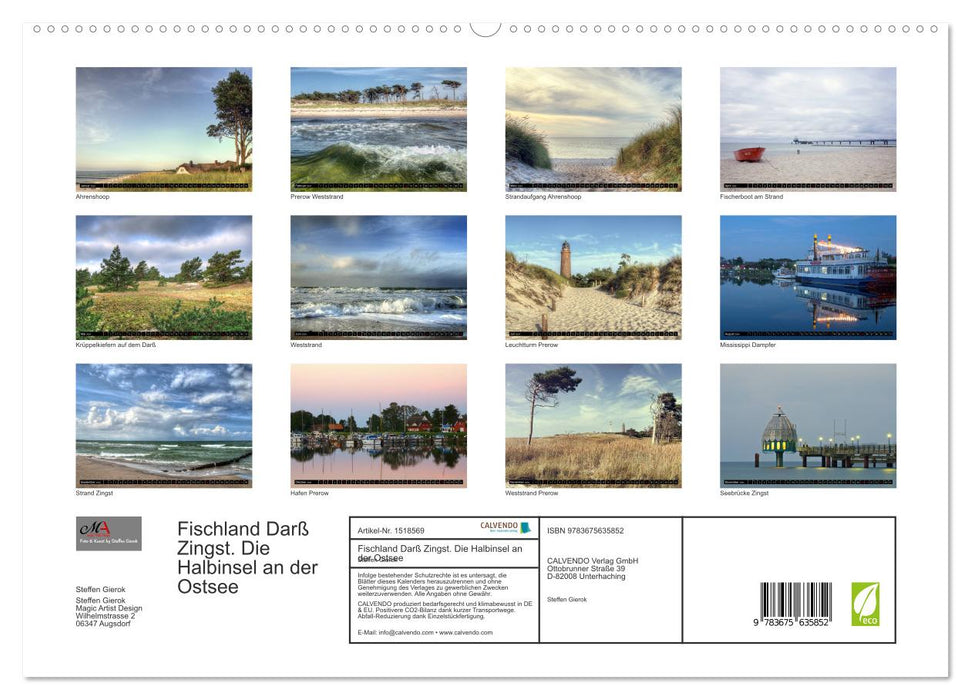 Fischland Darß Zingst – Die Halbinsel an der Ostsee (CALVENDO Premium Wandkalender 2024)