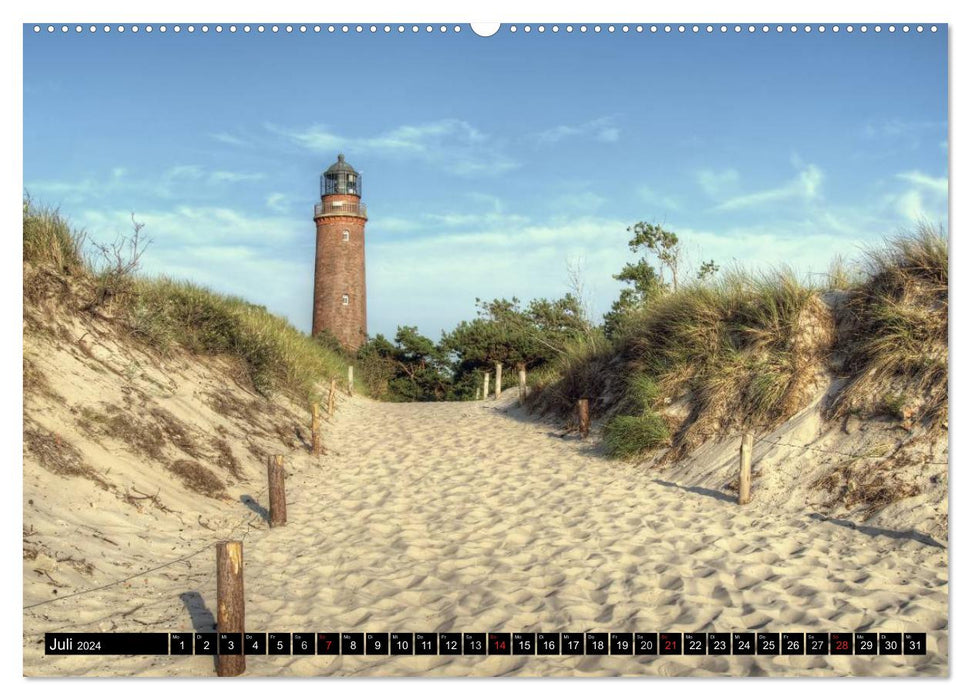 Fischland Darß Zingst – Die Halbinsel an der Ostsee (CALVENDO Premium Wandkalender 2024)