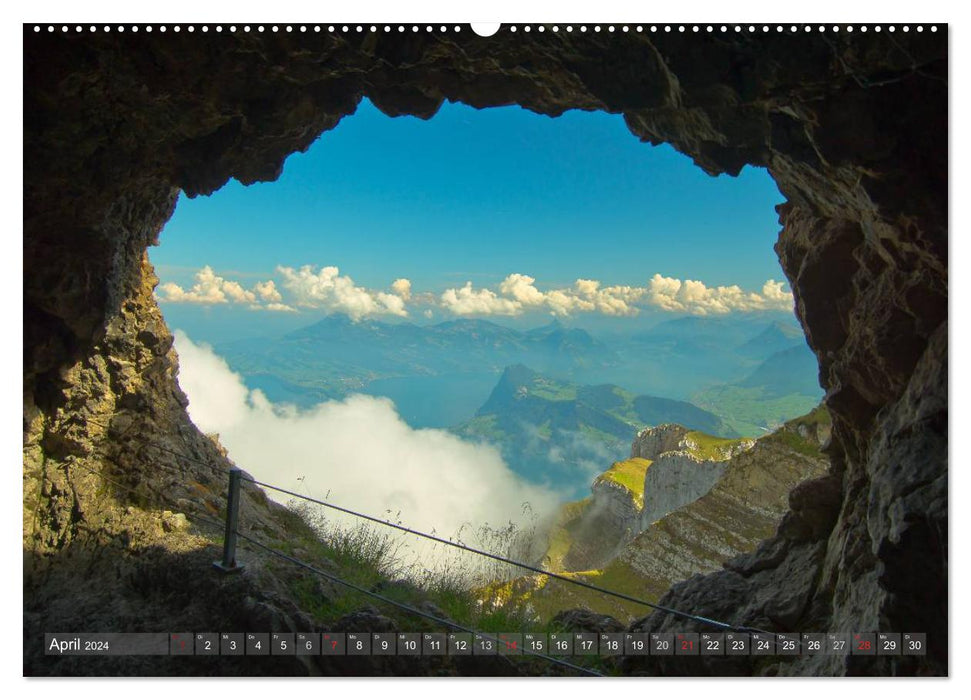 Der Zauber der Schweizer Berge (CALVENDO Wandkalender 2024)