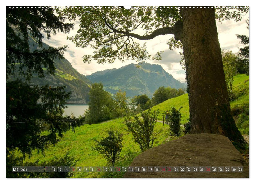 Der Zauber der Schweizer Berge (CALVENDO Wandkalender 2024)