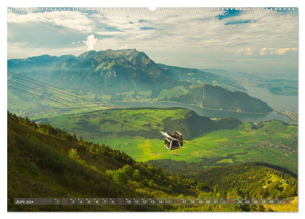 Der Zauber der Schweizer Berge (CALVENDO Wandkalender 2024)