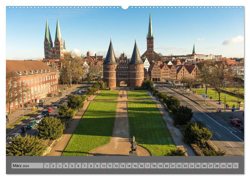 Ansichten der Lübecker Altstadtinsel (CALVENDO Premium Wandkalender 2024)