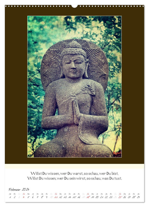 Der Buddhistische Weisheiten Kalender (CALVENDO Premium Wandkalender 2024)