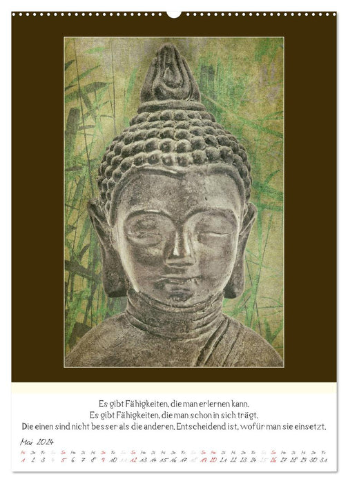 Der Buddhistische Weisheiten Kalender (CALVENDO Premium Wandkalender 2024)