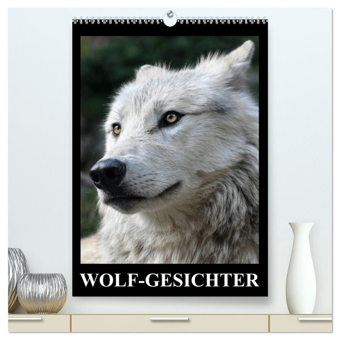 Wolf-Gesichter (CALVENDO Premium Wandkalender 2024)
