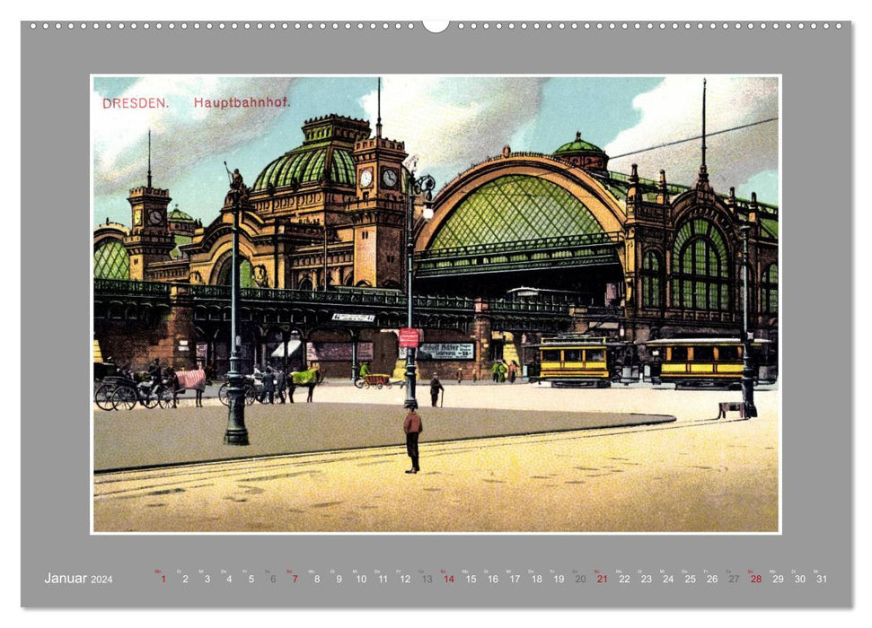 Historische Bahnhöfe (CALVENDO Premium Wandkalender 2024)