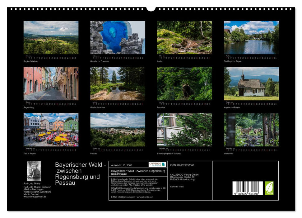Bayerischer Wald (CALVENDO Premium Wandkalender 2024)