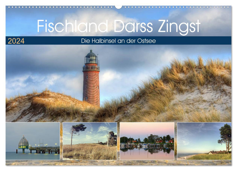 Fischland Darß Zingst – Die Halbinsel an der Ostsee (CALVENDO Wandkalender 2024)