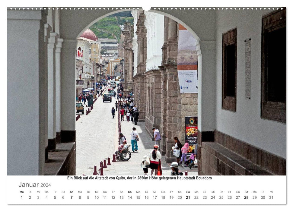 Ecuador - Regenwald und Vulkane (CALVENDO Premium Wandkalender 2024)